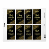 Glitzer Agate Black Gold Haar Care Produktkennzeic (Vorne)