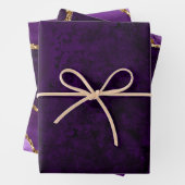 Glitzer Agate für lila Imitate Geschenkpapier Set (Beispiel)