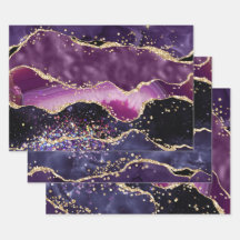 Glitzer Agate für lila und rosa Imitate