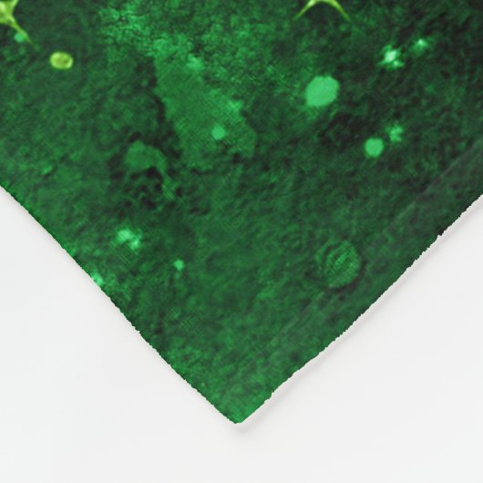 Glitzer Agate, Imitat für blaue und grüne Pfauenbä Fleecedecke (Ecke)