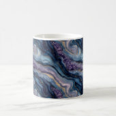 Glitzer Agate Lila Blue Coffee Tasse (Mittel)