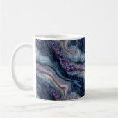 Glitzer Agate Lila Blue Coffee Tasse (Links)