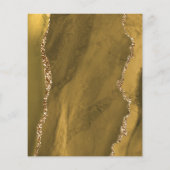 Glitzer Agate Makeup Artist Salon Flyer (Hinten)