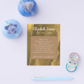 Glitzer Agate Makeup Artist Salon Flyer (Einzeln)