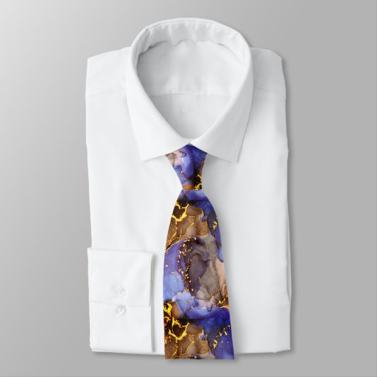 Glitzer Agate Neck Tie Krawatte (Gebunden)