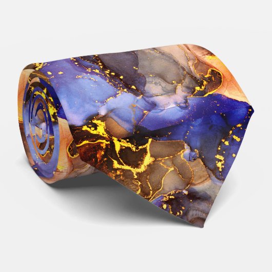 Glitzer Agate Neck Tie Krawatte (Gerollt)