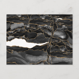 Glitzer Agate Postkarte