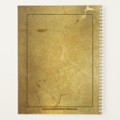 Glitzer-Akzent aus Goldmarmor Planer (Rückseite)