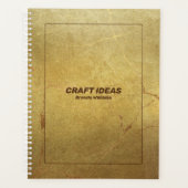 Glitzer-Akzent aus Goldmarmor Planer (Vorderseite)