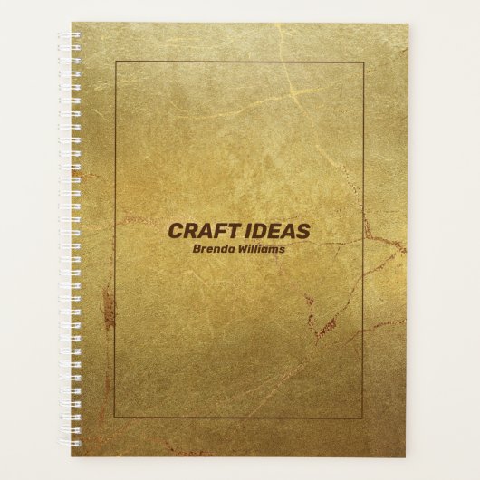 Glitzer-Akzent aus Goldmarmor Planer (Vorderseite)