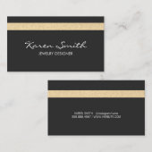 Glitzer-Akzent Visitenkarte (Vorne/Hinten)