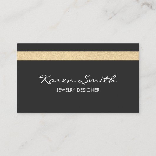 Glitzer-Akzent Visitenkarte (Vorderseite)