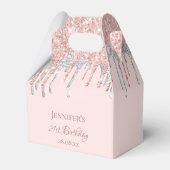 Glitzer am Geburtstag Geschenkschachtel (Vorderseite)