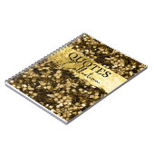 Glitzer-Anführungszeichen Notizblock (Linke Seite)