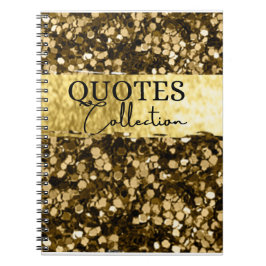 Glitzer-Anführungszeichen Notizblock