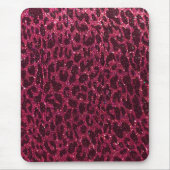 Glitzer Animal Print Chic Elegante Moderne Glitzer Mousepad (Vorne)