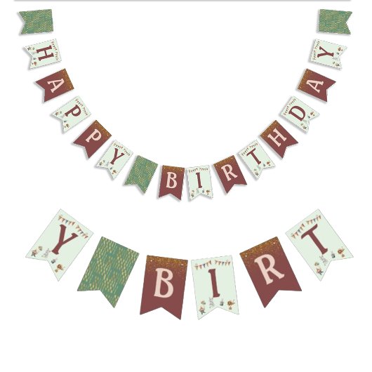 Glitzer Animals Circus Kindergeburtstag Party Wimpelkette