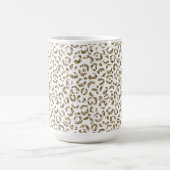 Glitzer Antiquitäten Gold Leopard Print Kaffeetasse (Mittel)