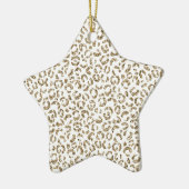 Glitzer Antiquitäten Gold Leopard Print Keramik Ornament (Links)