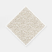 Glitzer Antiquitäten Gold Leopard Print Serviette (Ecke)