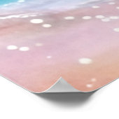 *~* Glitzer AP60 Küstenmeer Sandstrand-Wave Poster (Ecke)