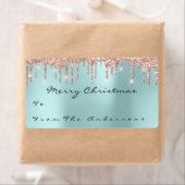 Glitzer Aqua Rose Goldene Feiertage Weihnachtssais (Insitu)