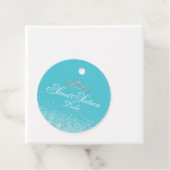 Glitzer Aqua, Süß 16 Geschenkanhänger (Beispiel)