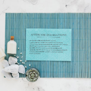 Glitzer Aqua-Wimpern-Brauen-Nachbehandlung Visitenkarte