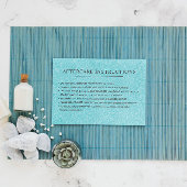 Glitzer Aqua-Wimpern-Brauen-Nachbehandlung Visitenkarte