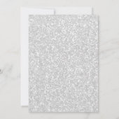 Glitzer Aquamarin 16 . Geburtstag Geburtstagseinla Einladung (Rückseite)