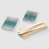 Glitzer aquamarin und Silver - Programm Fächer (Non-assembled)