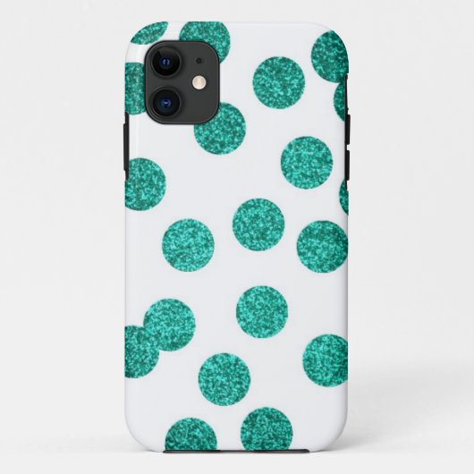 Glitzer aquamariner iPhone Fall Case-Mate iPhone Hülle (Rückseite)