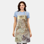 Glitzer Aquarell Imitate Folie Schürze (Getragen)