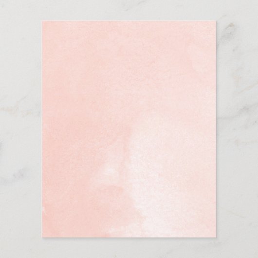 Glitzer Aquarell Rosa Junggeselinnen-Abschied Einl (Rückseite)