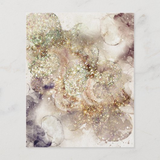 Glitzer Aquarell und Fohlen Flyer (Hinten)