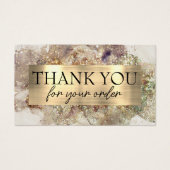 Glitzer Aquarell- und Foliendiskontkarte (Vorderseite)