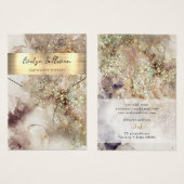 Glitzer Aquarell- und Folienhalskarte (Vorne & Hinten)