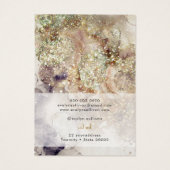 Glitzer Aquarell- und Folienschmuckkarte (Rückseite)