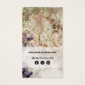 Glitzer, Aquarell und Folienverpackung (Rückseite)