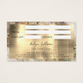 Glitzer Aquarell- und Fotoleiterkarte (Rückseite)