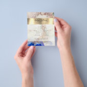 Glitzer Aquarell und Goldenen Foil Flyer (Gruppe)