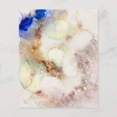 Glitzer Aquarell und Goldenen Foil Flyer (Hinten)