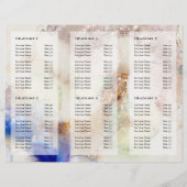 Glitzer Aquarell- und Goldfolienbroschüre (Rückseite)