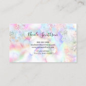 Glitzer Aquarellfarbe Visitenkarte (Rückseite)