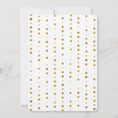 Glitzer Aquarellfarben Blume Bling Grad Party Einladung (Rückseite)