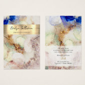 Glitzer Aquarellfarben Imitate Folie Halskette Dis (Vorne & Hinten)