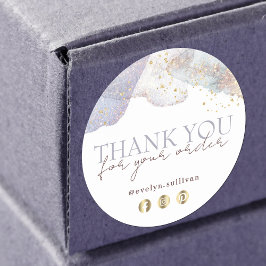 Glitzer Aquarellformen dank Aufkleber