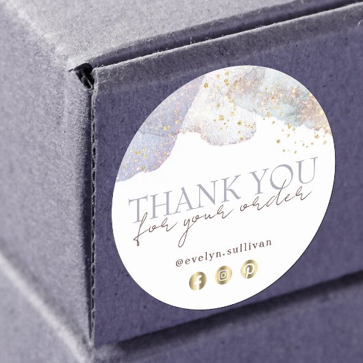 Glitzer Aquarellformen dank Aufkleber