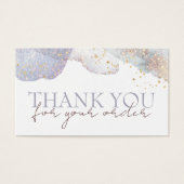 Glitzer Aquarellformen Diskontkarte (Vorderseite)