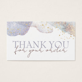 Glitzer Aquarellformen Diskontkarte